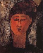 Amedeo Modigliani Girl with Braids oil painting reproduction